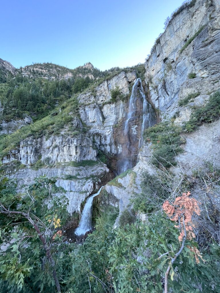 A view of Stewart Falls in Provo Canyon.